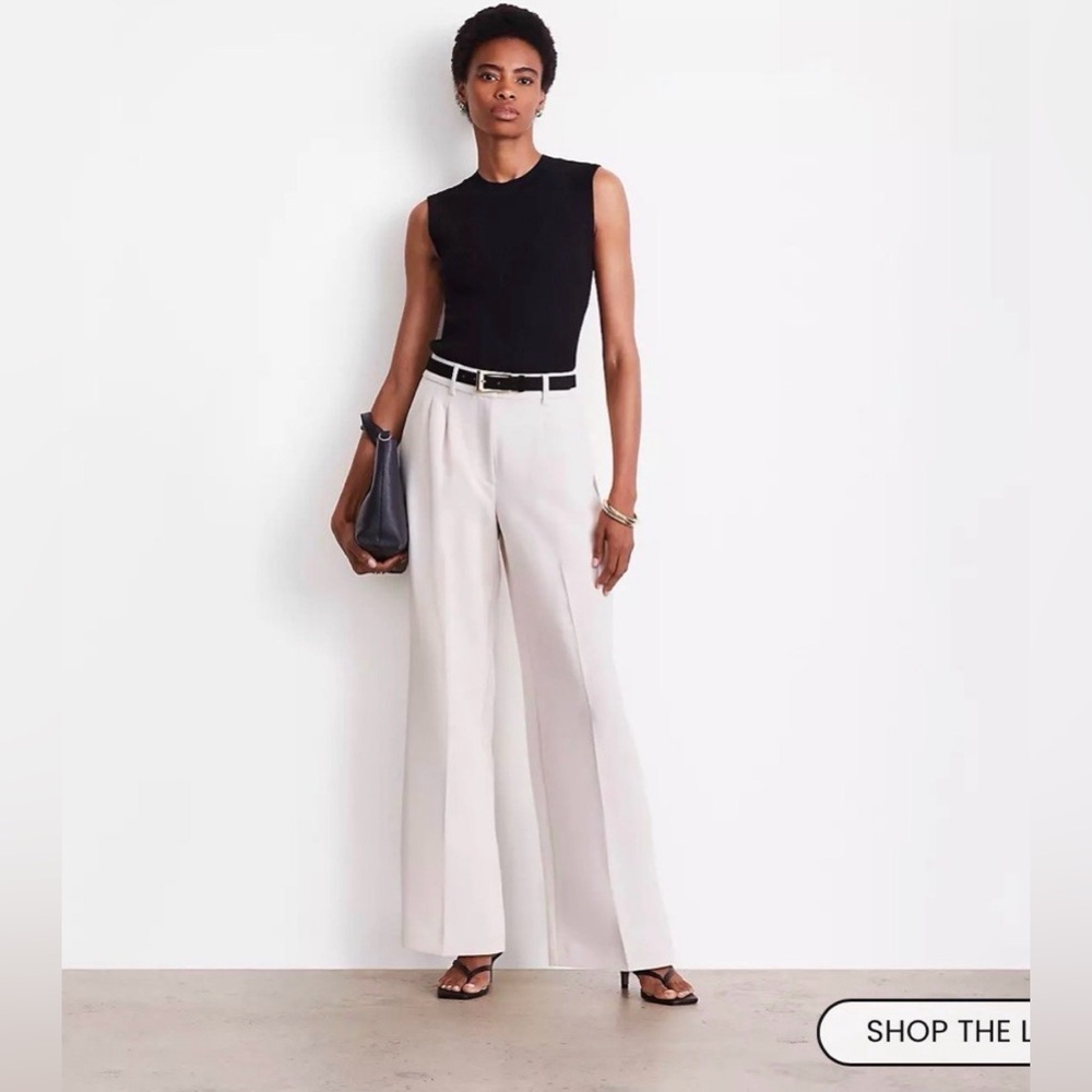 Loft Versa: Pleated Straight Pants 8P (NWOT)